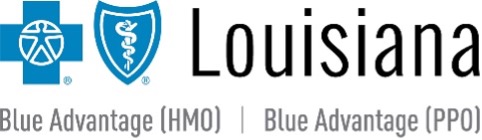 Logo for Blue Cross and Blue Shield of Louisiana Blue Advantage HMO and PPO products