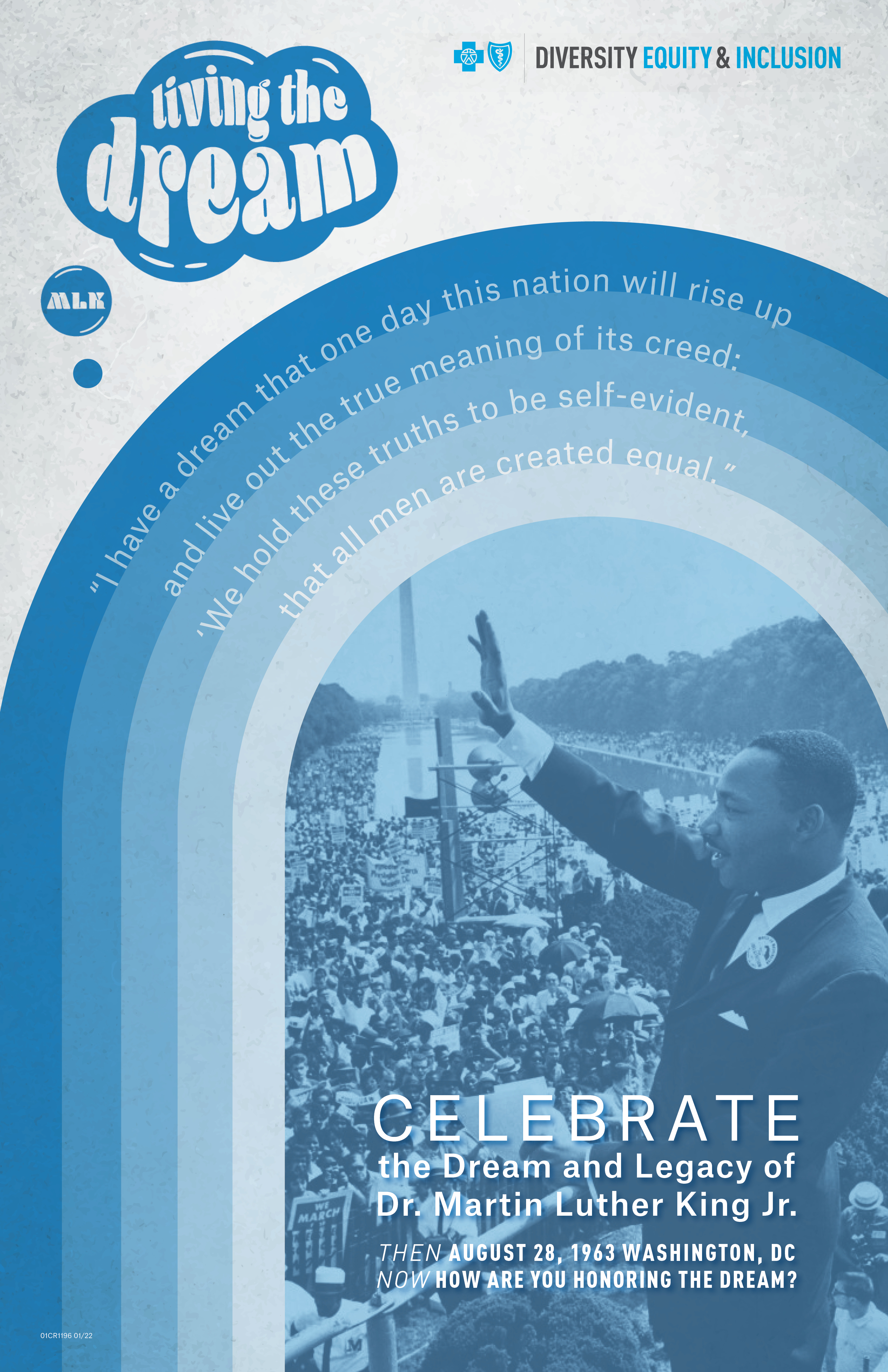 Living the Dream Poster - Blue