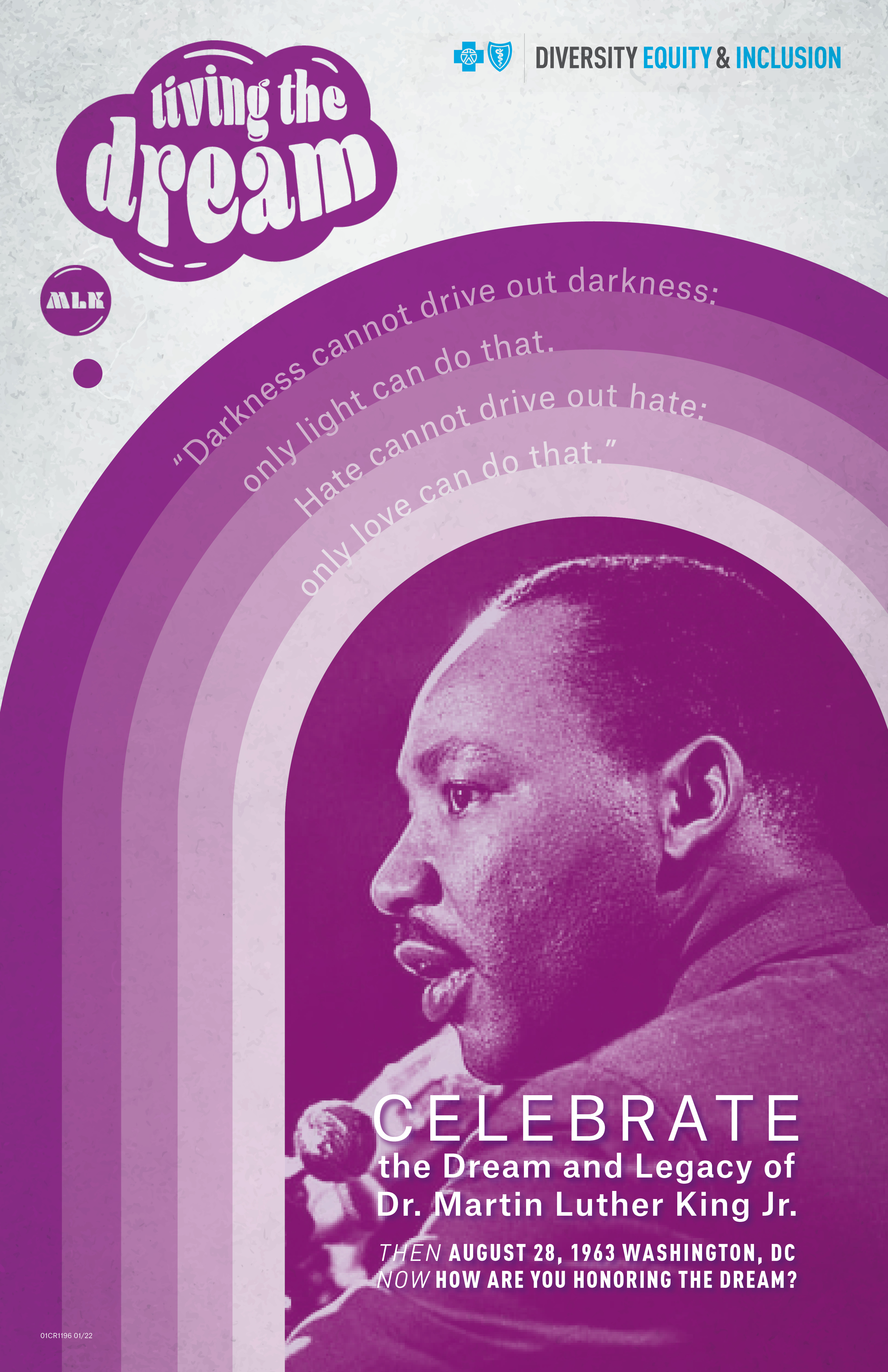 Living the Dream Poster - Purple