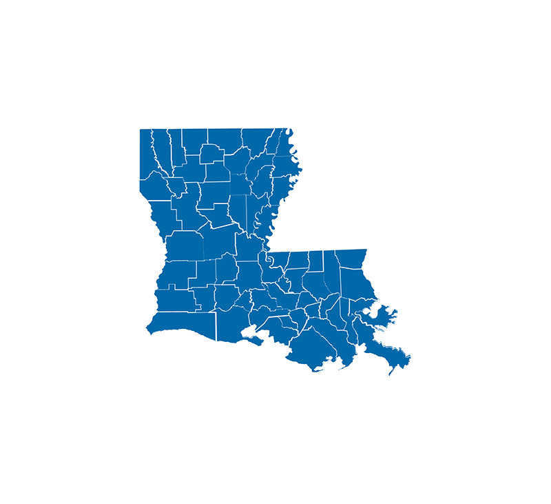 Mapa de Luisiana